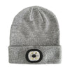 Handfree Warm Beanie Bluetooth 5.0 LED Hat Wireless Stereo Headset Music Player With MIC Support Dimming Rechargeable Battery
